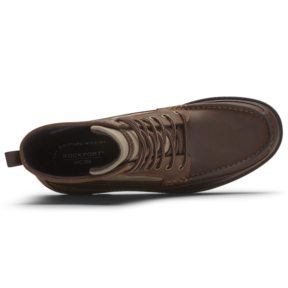 Rockport Kängor Herr Bruna - Storm Surge Höga Moc Waterproof - VNOKZ4283